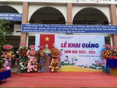 Trường tiểu học Định Hòa khai giảng năm học 2023 - 2024